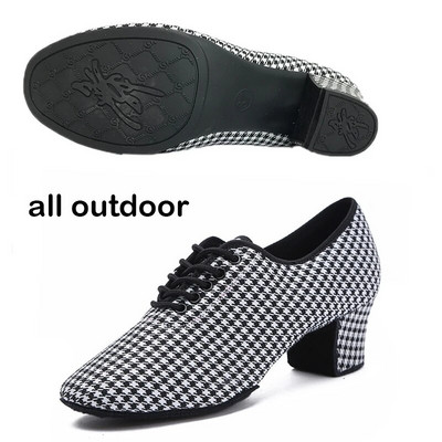 Dámske latinskoamerické tanečné topánky, jazzové tanečné topánky na salsu, dámske vysoké podpätky 5 cm, tréningové moderné tango tanečné tenisky