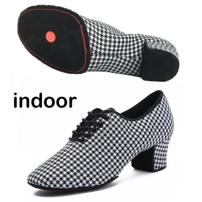 Dámske latinskoamerické tanečné topánky, jazzové tanečné topánky na salsu, dámske vysoké podpätky 5 cm, tréningové moderné tango tanečné tenisky