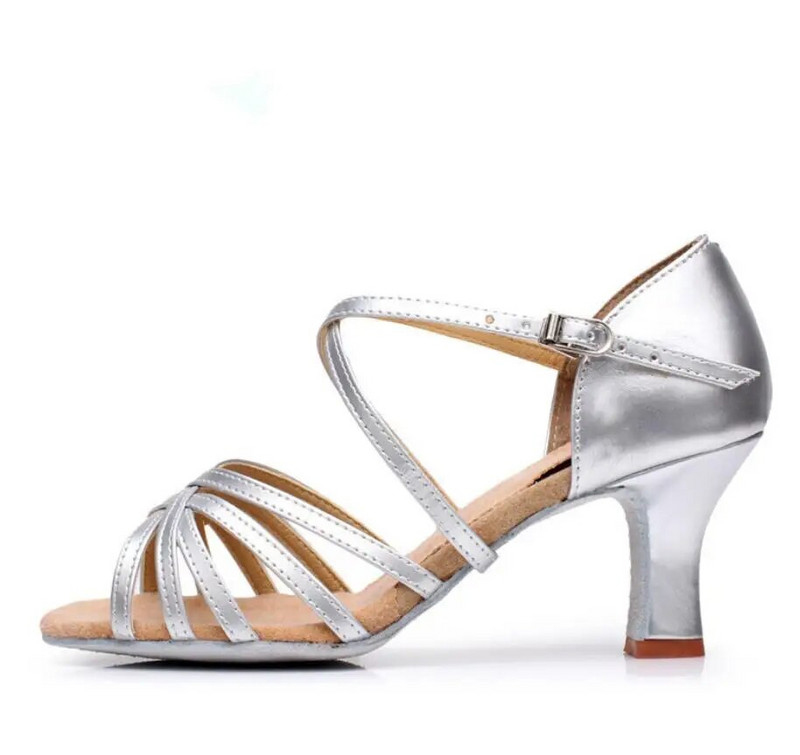 Γυναικεία λάτιν χορευτικά παπούτσια Γυναικεία κοριτσίστικα καλοκαιρινά σανδάλια χορού ενηλίκων τζαζ χορού Salsa παπούτσια Ru Shipping 5cm/7cm Τακούνι A01D