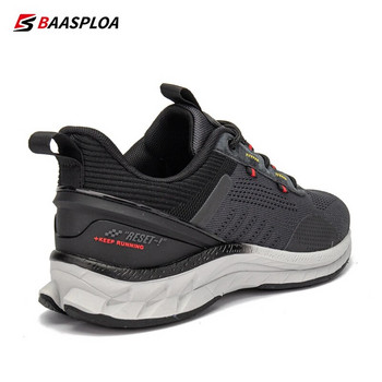 Baasploa 2023 New Men Fashion Sneakers Breathable Casual Παπούτσια για τρέξιμο Αντιολισθητικά πλεκτά παπούτσια για περπάτημα που απορροφούν τους κραδασμούς
