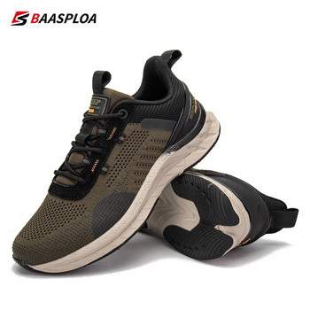 Baasploa 2023 Нови мъжки модни маратонки Дишащи ежедневни маратонки Противохлъзгащи се ударопоглъщащи плетени обувки за ходене