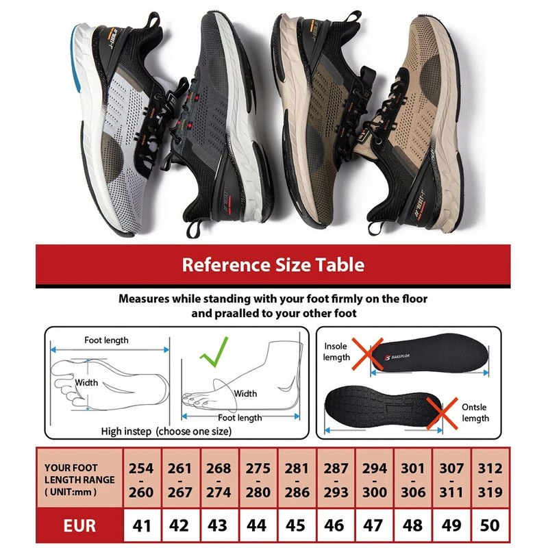 Baasploa 2023 uued meeste moodsad tossud hingavad vabaaja jooksujalatsid libisemisvastased lööke neelavad silmkoelised kõnnijalatsid
