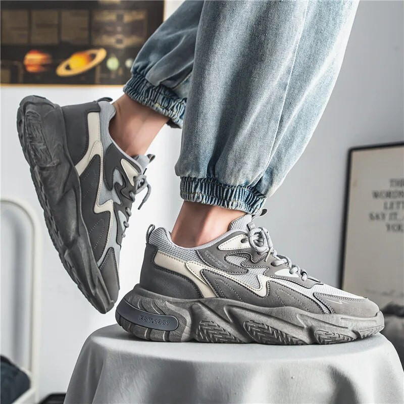 Mugavad meeste moejalatsid Originaalne sportlik jooksmine õues sörkimine Sport võrgust hingavad jalatsid õpilaste värvide kokkusobivus