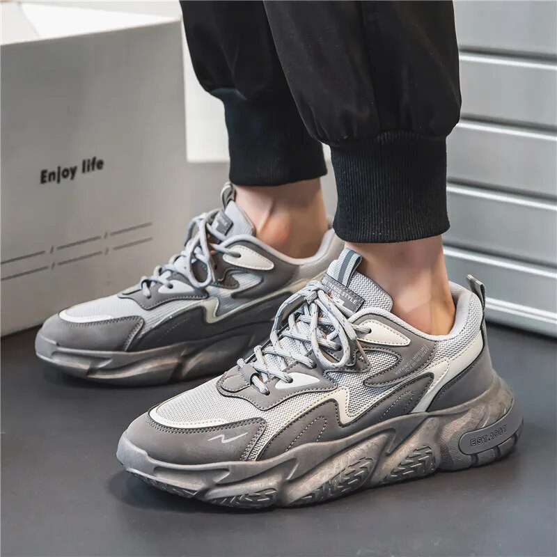 Mugavad meeste moejalatsid Originaalne sportlik jooksmine õues sörkimine Sport võrgust hingavad jalatsid õpilaste värvide kokkusobivus