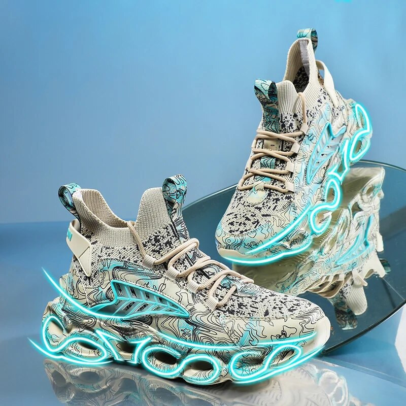 Νέα ανδρικά εξαιρετικά ελαφριά παπούτσια για τρέξιμο Μόδα Unisex Αθλητικά Παπούτσια Μεγάλου Μεγέθους Χοντρό γυναικεία λεπίδα Σόλα Παπούτσια Τζόκινγκ Ζευγάρι Zapatos