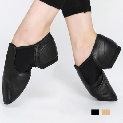 2024-es új Slip On Dance tornacipő Dancing Ladies Black Tan Felnőtt Gyerek Lány Fiú Cipő Női Jazz Cipők
