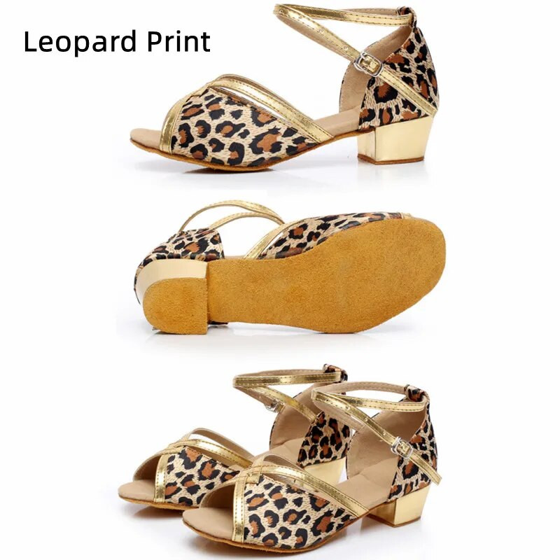 Παιδικά παπούτσια χορού για χορό Γυναίκα Παιδικά λάτιν μοντέρνα χορευτικά παπούτσια για κορίτσια Παπούτσια πρακτικής Salsa Tango σανδάλια 3,5 εκ. Χαμηλό τακούνι