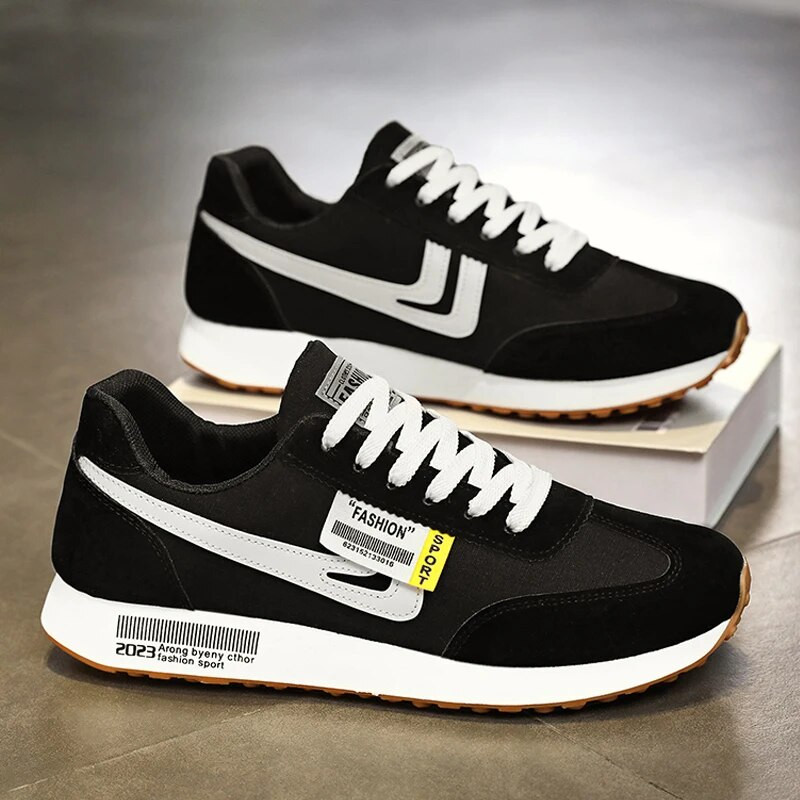 Muške kauzalne lagane modne tenisice Muška jesen 2023. Nove ravne cipele na vezanje za van, mrežaste prozračne ležerne cipele Zapatillas De Hombre