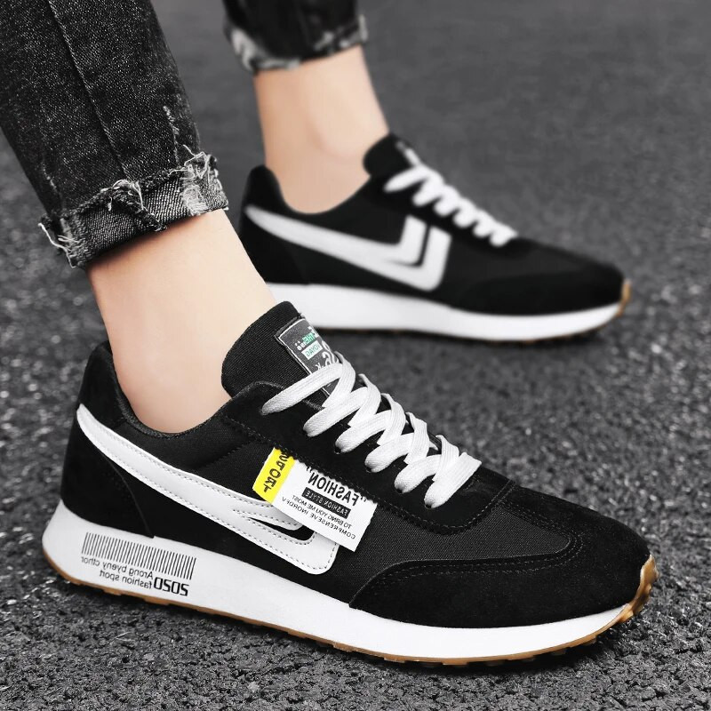 Muške kauzalne lagane modne tenisice Muška jesen 2023. Nove ravne cipele na vezanje za van, mrežaste prozračne ležerne cipele Zapatillas De Hombre