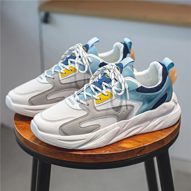 Õues hingavad meeste tossud Kvaliteetsed kulumiskindlad meeste jooksujalatsid Mugavad nööriga Zapatillas Hombre Moesuund