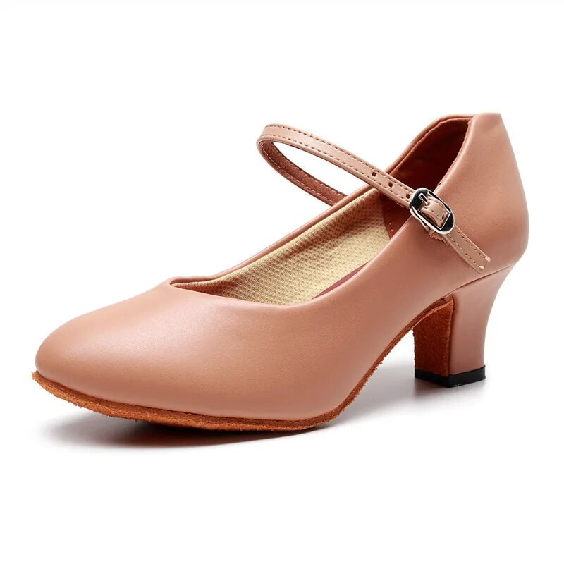 Tantsukingad Naiste ladina kingad naistele, naistele, moodsad tantsukingad, mustad PU suletud varbaga tantsusaali tango kingad