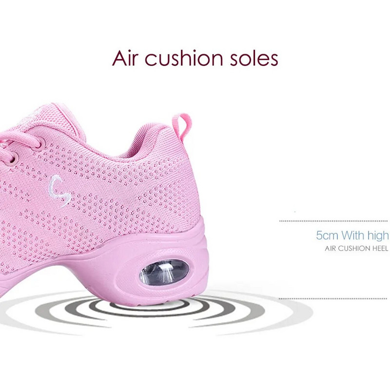 Γυναικεία αθλητικά παπούτσια τζαζ χορού Γυναικεία παπούτσια μοντέρνου χορού Αναπνεύσιμο πλέγμα Γυναικεία παπούτσια χορού χιπ χοπ Γυναικεία αθλητικά παπούτσια χορού γυμναστικής
