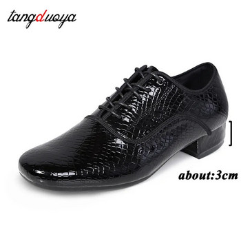 Чисто нови обувки за латино танци Мъжки модерни бални танго мъжки танцови обувки Черен цвят Учителски обувки Salsa Practice