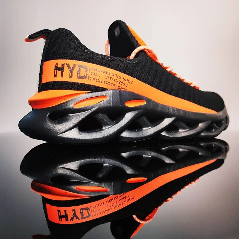 Ανδρικά παπούτσια για τρέξιμο που αναπνέουν ελαφριά αθλητικά παπούτσια για καλοκαιρινό πλέγμα μόδας 47 γιάρδες κόκκινο 48 γιάρδες υπαίθριο αθλητικό στυλ τζόκινγκ