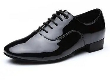 Отстъпка Ново!! Висококачествени бели черни мъжки обувки за бални танци / обувки за салса танго / обувки за латино танци мъже
