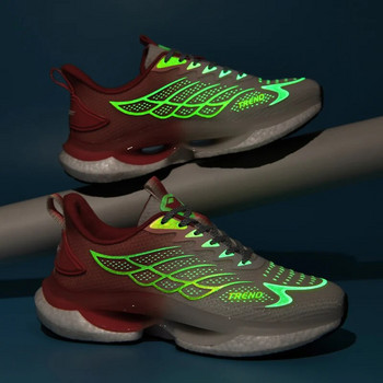 Ανακλαστικά Unisex Παπούτσια για τρέξιμο Εξαιρετικά ελαφριά μοντέρνα ανδρικά αθλητικά παπούτσια που αναπνέουν για τζόκινγκ εξωτερικού χώρου Γυναικεία παπούτσια Αντιολισθητικά αθλητικά υποδήματα