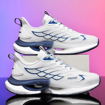 Светлоотразителни унисекс обувки за бягане Ултралеки модерни мъжки маратонки Дишащи дамски обувки за джогинг на открито Спортни обувки против плъзгане