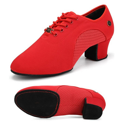 Γυναικεία Παπούτσια Χορού Γυναικεία Latin Παπούτσια Ανδρικά Γυναικεία Προπόνηση Παπούτσια χορού χορού Μαύρα Κόκκινα Practice Μοντέρνα Αθλητικά Παπούτσια Χορού Tango