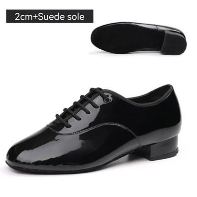 DKZSYIM New Arrival Ballroom MEESTE tantsukingad 2cm madala kontsaga poissmeeste ladina tango tantsukingad Meeste mustad ja valged tantsukingad