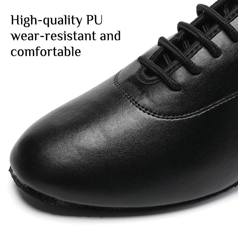 DKZSYIM New Arrival Ballroom Ανδρικά παπούτσια χορού 2 εκατοστών χαμηλού τακουνιού για αγόρι ανδρικά Latin tango παπούτσια χορού Ανδρικά ασπρόμαυρα παπούτσια χορού