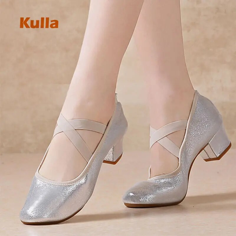 Naiste salsa tantsukingad Naiste ladina džässi tantsukingad Lõuend Pehme tallaga kontsad täiskasvanutele mõeldud tantsusaali tango vabaajajalatsid Naiste tossud