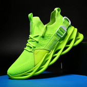 Pantofi sport cu plasă verde ieftini, pantofi sport pentru alergare, respirabili, pantofi sport pentru bărbați, moale, atletici, unisex, sală, bărbați, mărimea 46