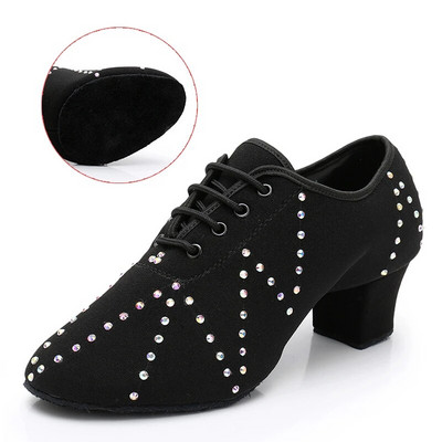 HROYL Ladina tantsujalatsid Unisex meestele, naistele, tüdrukutele, tantsusaalile, moodsa tango jazzi harjutuste jalatsid kivikiviga