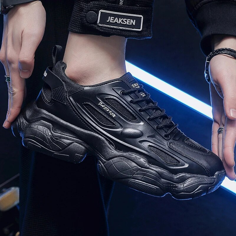 Pánske bežecké topánky, priedušné, módne, na platforme, ležérne, pánske topánky, športové, turistické, topánky, pánske...