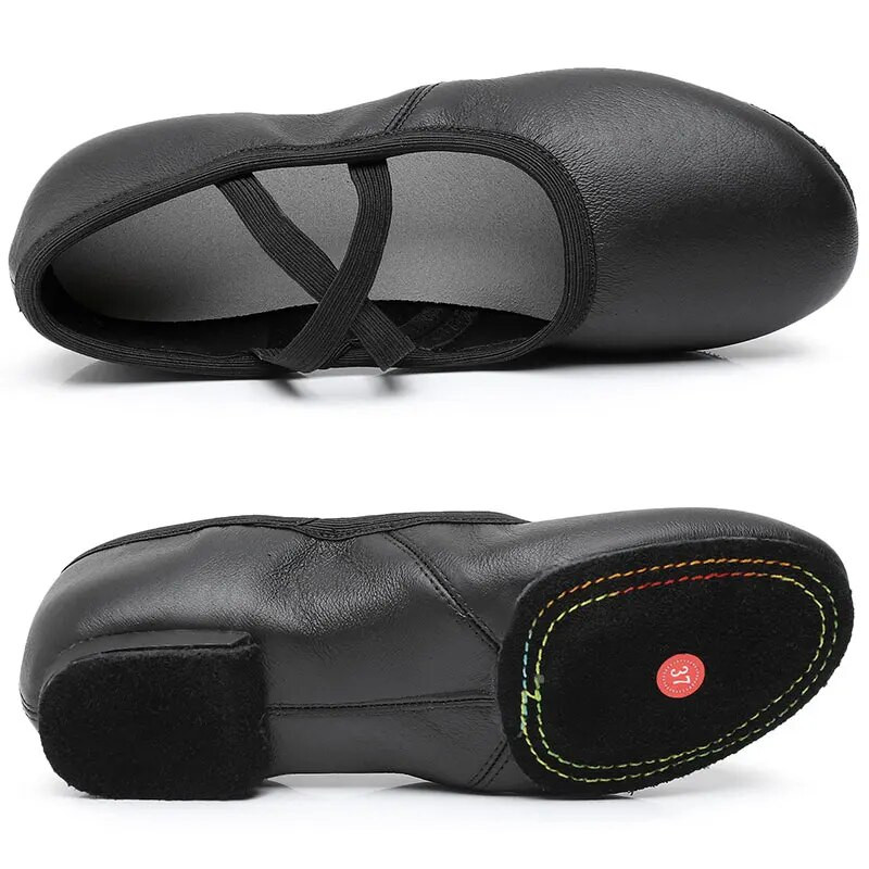 Παπούτσια χορού μπαλέτου Παπούτσια χορού ενηλίκων με μαλακή σόλα Γυναικεία παπούτσια δασκάλου με επίπεδη τακούνι