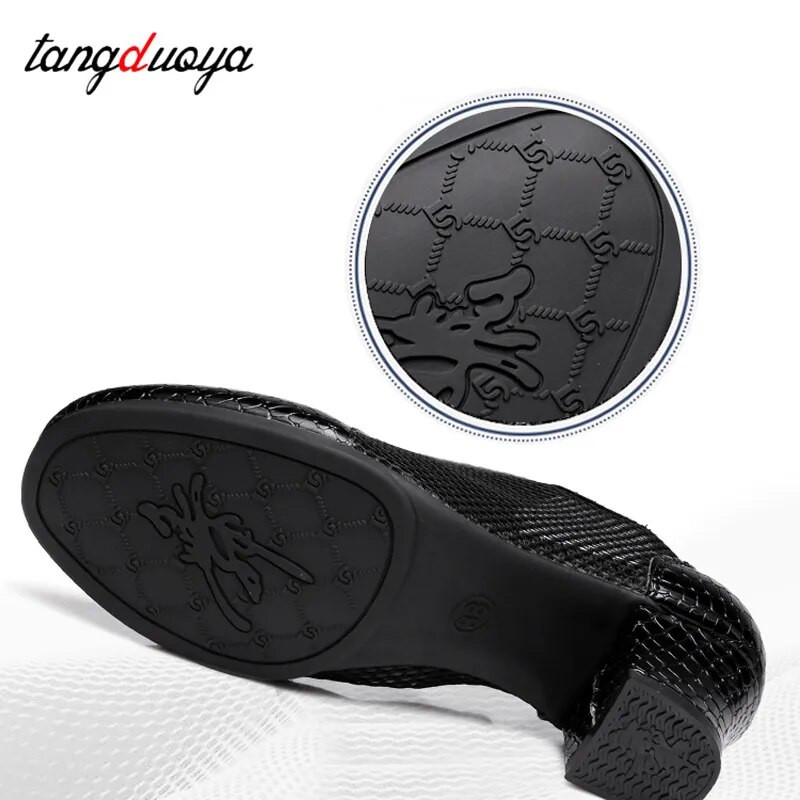 Dámske moderné tanečné topánky s uzavretou špičkou, letné sieťované, moderné jazzové tanečné tenisky, dámske priedušné, vonkajšie, cvičebné tanečné topánky