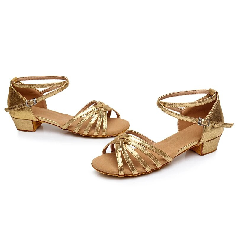 Παιδικά λάτιν χορευτικά παπούτσια χορού για κορίτσια Tango&Salsa Μοντέρνα παπούτσια με χαμηλό τακούνι Γυναικεία/παιδικά παπούτσια για εσωτερικούς χώρους επαγγελματικά