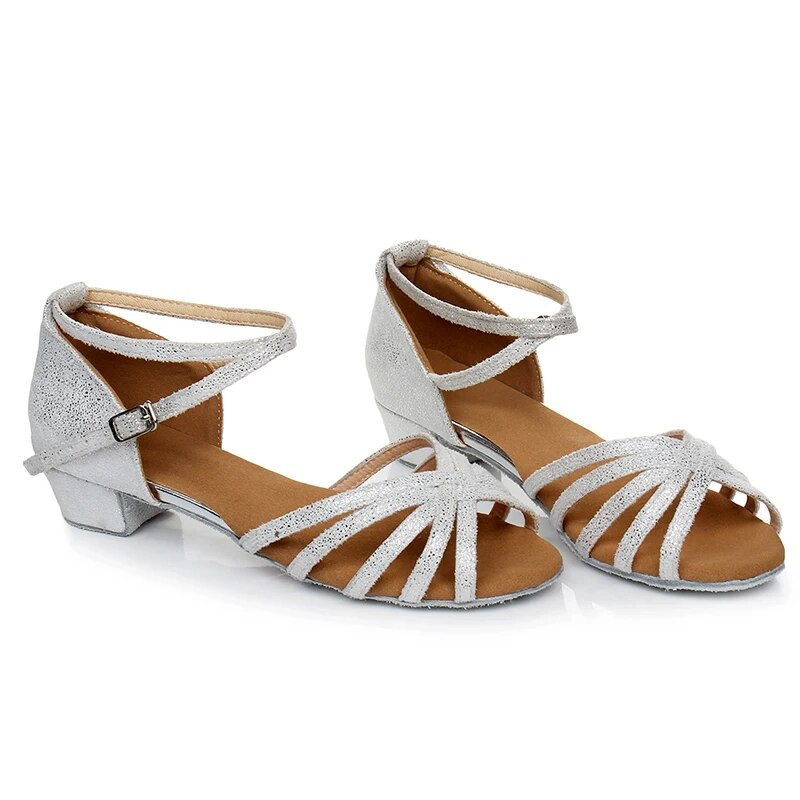 Παιδικά λάτιν χορευτικά παπούτσια χορού για κορίτσια Tango&Salsa Μοντέρνα παπούτσια με χαμηλό τακούνι Γυναικεία/παιδικά παπούτσια για εσωτερικούς χώρους επαγγελματικά