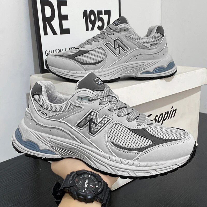 Meeste tossud jalatsid Kerged vabaajamood Jooksmine Elastne Vaba aeg Õues võrgust suvised spordialad Tennis Meeste jalanõud