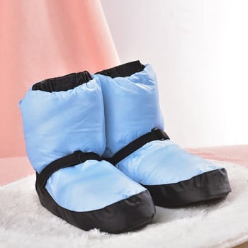 2024 Elasta Bootie Ballet Warm Up για Γυναικεία Παπούτσια προπόνησης χορού Χειμερινά Thermal Down Boot για γυναικεία πάνινα παπούτσια χορού Προθέρμανση