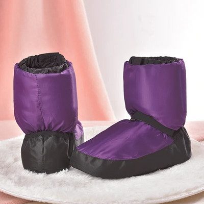 2024 Elasta Bootie Baletné zahrievacie topánky pre ženy Tanečné tréningové topánky Zimné termálne páperové topánky pre ženy Tanečné tenisky Zahrievacie topánky