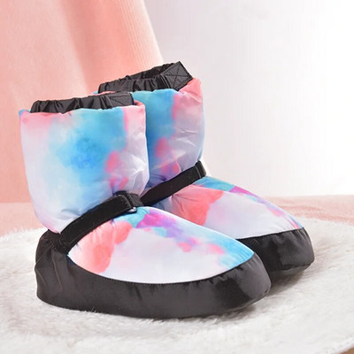 2024 Elasta Bootie Baletné zahrievacie topánky pre ženy Tanečné tréningové topánky Zimné termálne páperové topánky pre ženy Tanečné tenisky Zahrievacie topánky