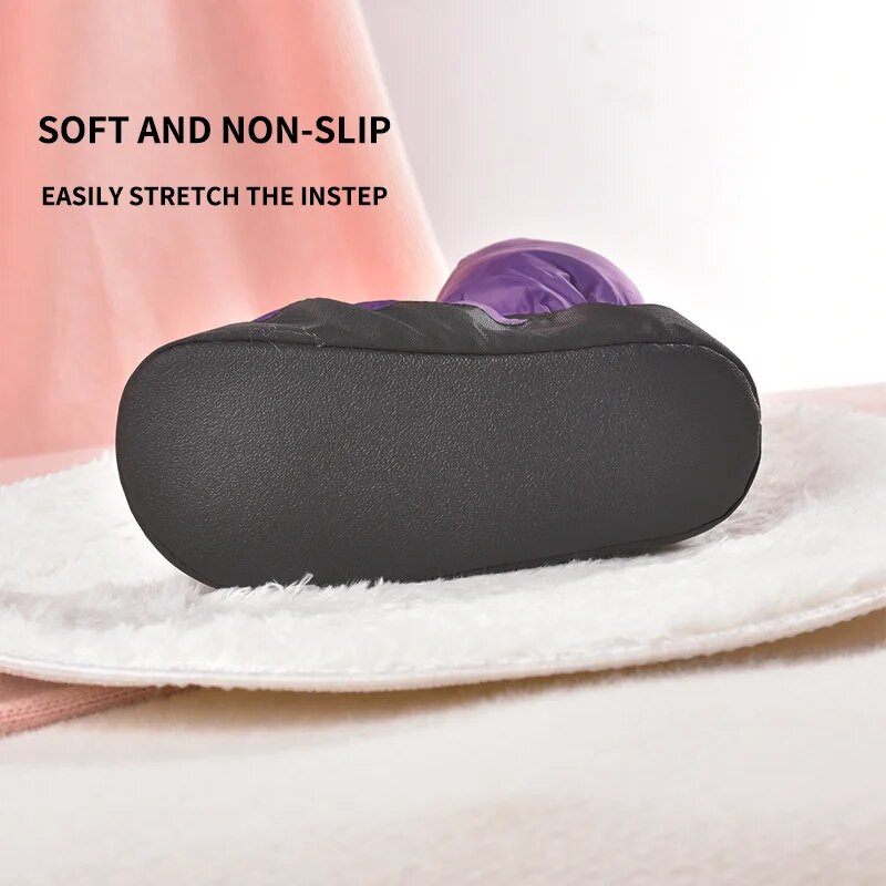 2024 Elasta Bootie Baletné zahrievacie topánky pre ženy Tanečné tréningové topánky Zimné termálne páperové topánky pre ženy Tanečné tenisky Zahrievacie topánky