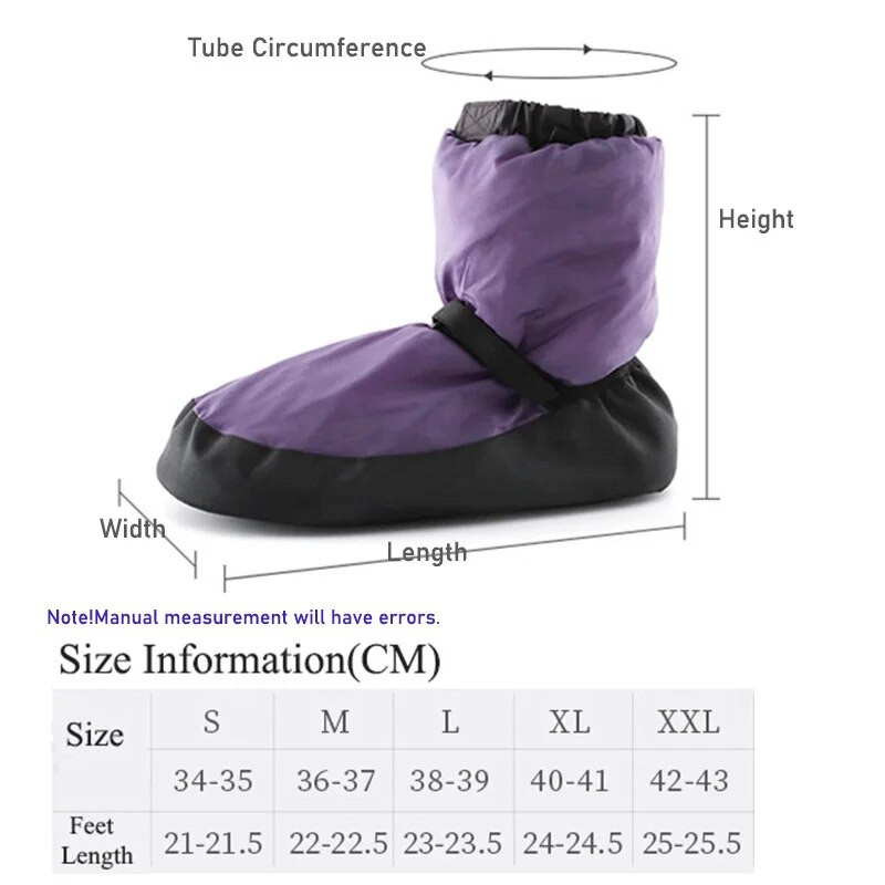 USHINE žiemos baleto nacionalinių šokių batai suaugusiems šiuolaikinių šokių batai medvilniniai apšilimo pratimai, šildomi balerinų batai