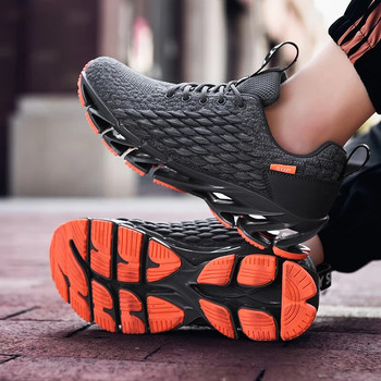 2023 Νέα παπούτσια για τρέξιμο Blade Ανδρικά αθλητικά παπούτσια γυμναστικής για τρέξιμο Ανδρικά άνετα μαλακά προστατευτικά παπούτσια Αθλητικά παπούτσια προπόνησης Plus μέγεθος