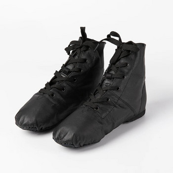 2023 Нови спортни маратонки от естествена кожа Танцови боти до глезена за жени 7 цвята Меки обувки за джаз танци Балетни фитнес обувки Фитнес обувки Бели