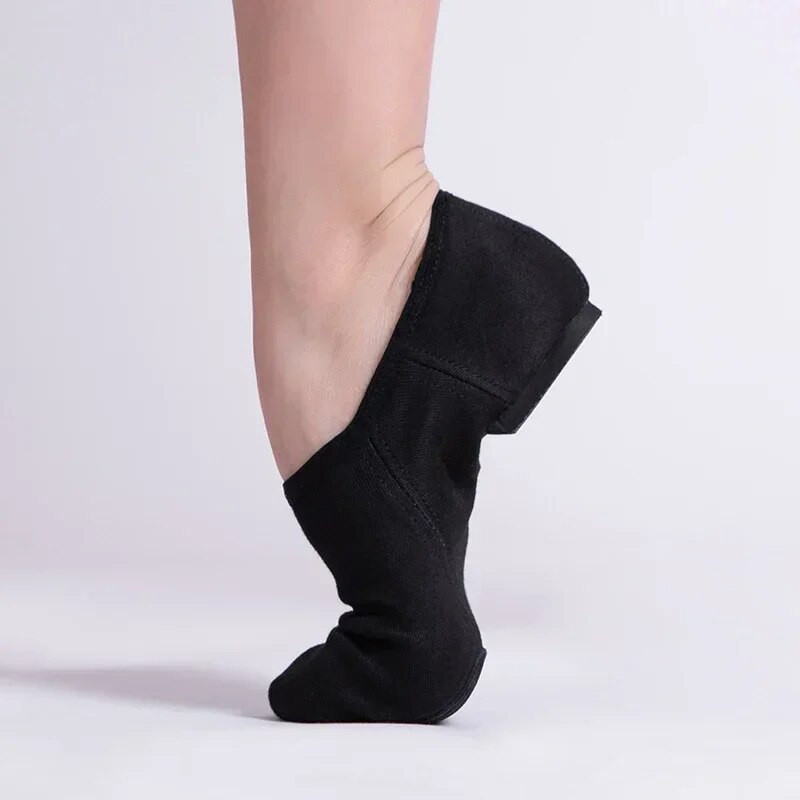 Stretch Canvas Slip On Jazz Balleti tantsukingad naistele Meeste Treeningjalatsid Pehmed Jooga Treeningjalatsid Sporditossud Roosa 44