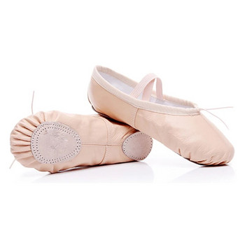Балетни обувки от естествена кожа Меко дъно Дишащи етнически обувки за коремен танц за жени Момичета Обувки за упражнения Котешки нокът