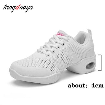 Спортна функция Мека външна подметка Breath Dance Shoes Маратонки за жени Обувки за тренировка Модерни танцови джаз обувки Feminino Zapatos