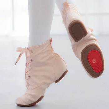 Външно облекло Обувки за танци за деца Възрастни Джаз ботуши с гумена подметка Мека подметка Обувки за балетни танци Обувки за латино танци на едро