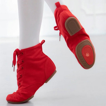 Външно облекло Обувки за танци за деца Възрастни Джаз ботуши с гумена подметка Мека подметка Обувки за балетни танци Обувки за латино танци на едро