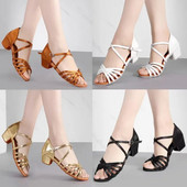 KUUMAD Uued Ladina tantsujalatsid Laste tantsujalatsid lastele/lastele/tüdrukutele Daamid Moodsad ballisaalid Salsa treeningjalatsid Sandaalid