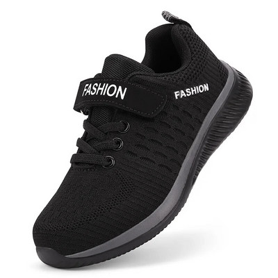 Mood Laste tossud Spordijalatsid poistele Hook & Loop Jooksuhingav võrk vabaajajalatsid lastele Suurus 28-39