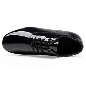 Мъжки меки обувки за латино танци Модерен танц голям размер 2,5 см ток За момчета Ballroom Tango Деца Мъжки Черни обувки за танци Мека подметка
