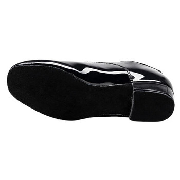 Мъжки меки обувки за латино танци Модерен танц голям размер 2,5 см ток За момчета Ballroom Tango Деца Мъжки Черни обувки за танци Мека подметка