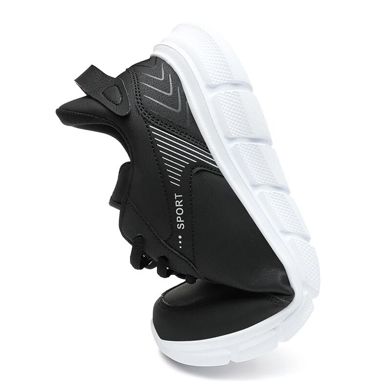 Atsparūs vandeniui vyriški bėgimo sportbačiai Atsparūs dėvėjimuisi tenisiniai sportiniai batai odiniai vyriški laisvalaikio batai Chaussure Homme plius 48 dydis